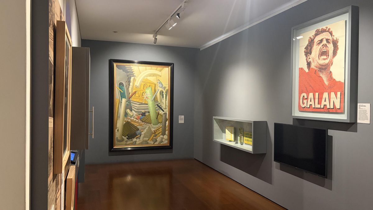 La sala Hacer Sociedad del Museo Nacional, de donde se retiraron los afiches de los políticos asesinados Carlos Pizarro y Bernardo Jaramillo