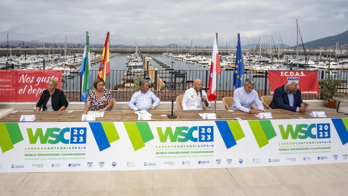 Presentación oficial del XXXIII Campeonato del Mundo de Pesca Submarina Absoluto, que se disputará en Laredo en septiembre de 2023