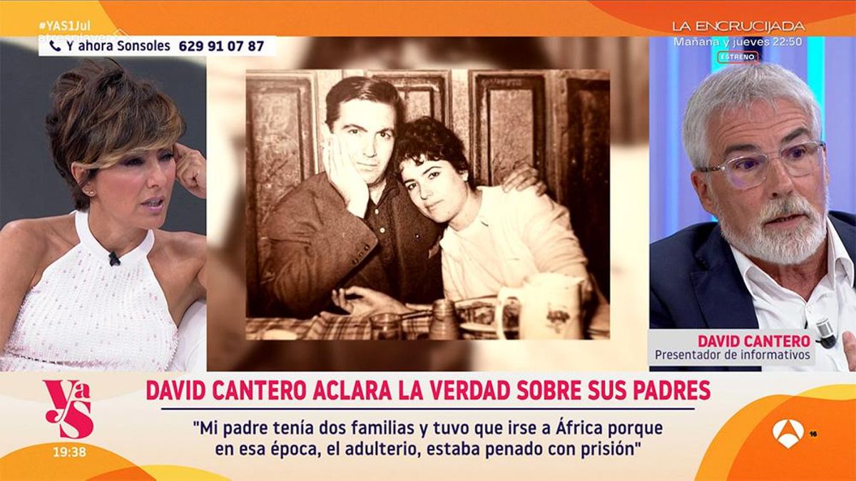 David Cantero aparece en Antena 3 para hablar con Sonsoles Ónega de su familia: "Fui un bastardo para el régimen"
