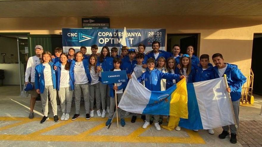 Lucía Barrientos acaba la Copa de España de Optimist compitiendo en el grupo Oro