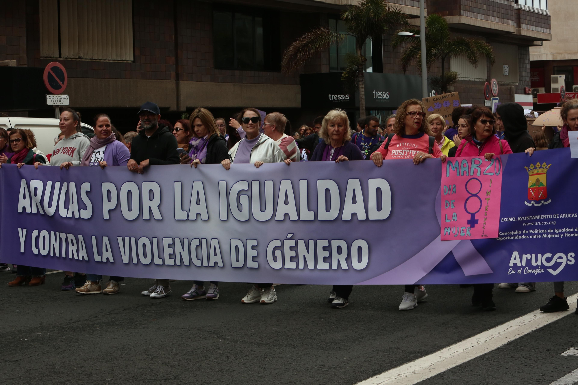 Así se vivió la manifestación por el 8M en Gran Canaria