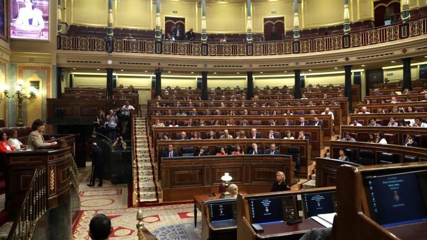 Vista del hemiciclo del Congreso.