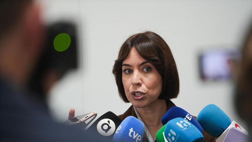 La ministra de Ciencia, Innovación y Universidades, Diana Morant, este viernes en Riba-roja.
