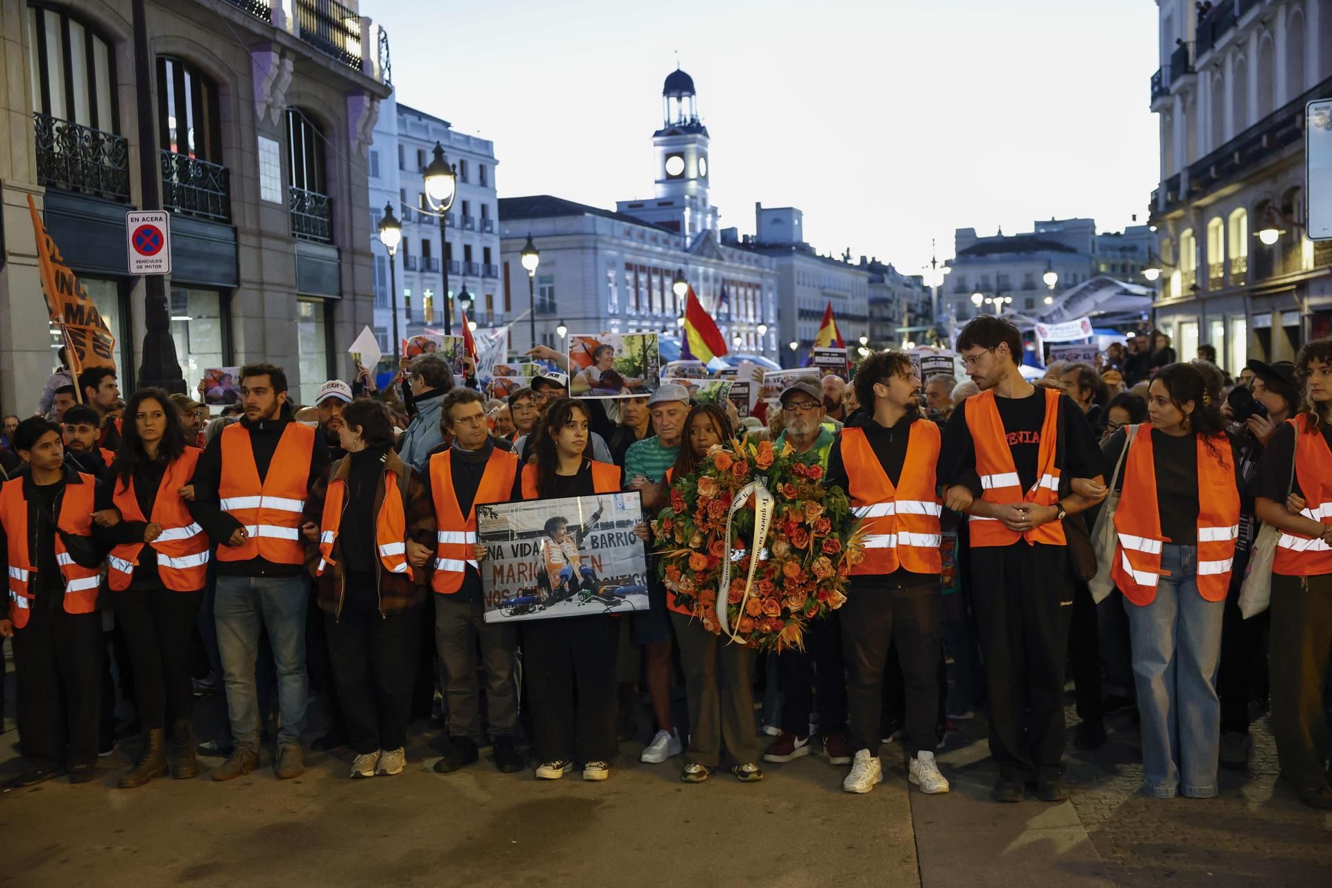 Homenaje a Maricarmen en la Puerta del Sol.