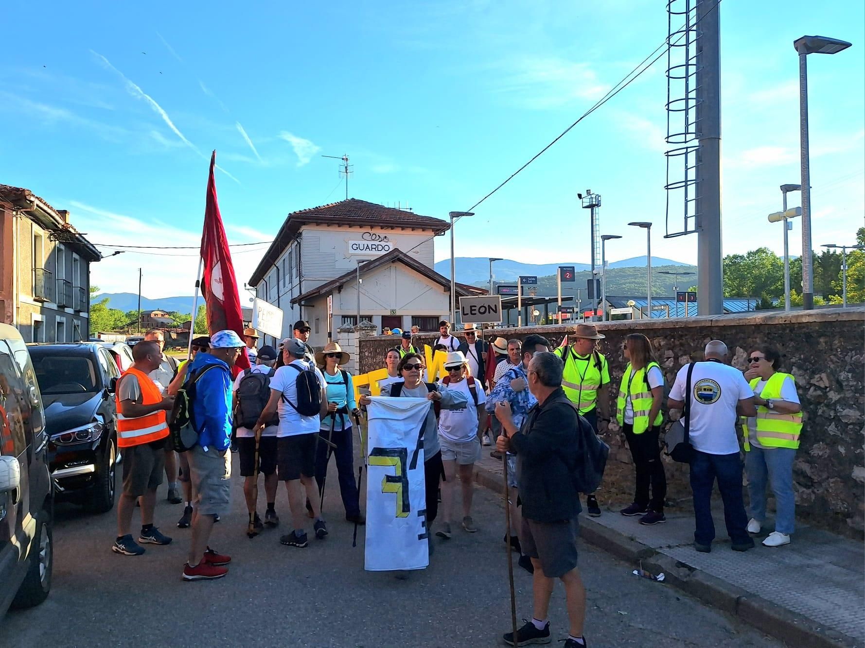 La defensa de Feve en León, en marcha desde Guardo hasta el corazón de la ciudad