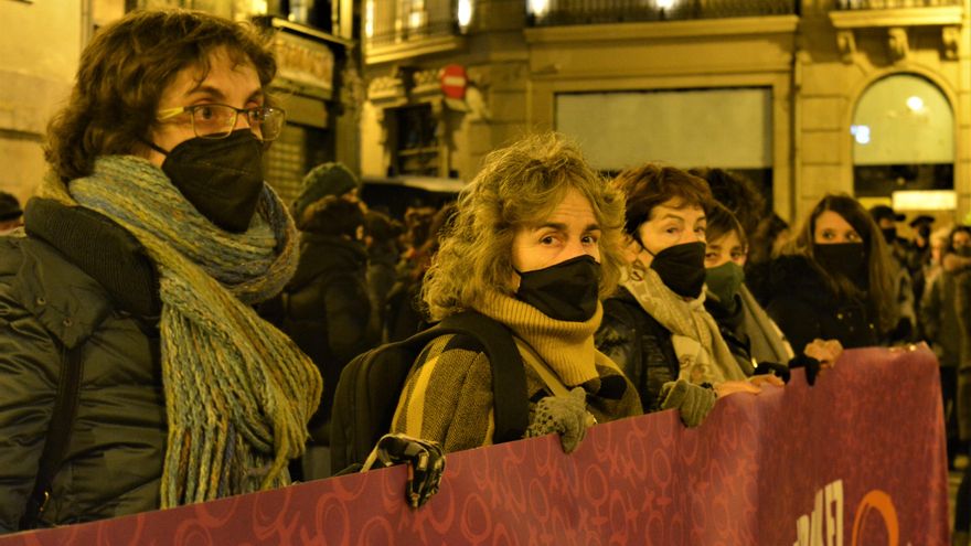 Concentración en Pamplona en repulsa al crimen machista de Sara Pina