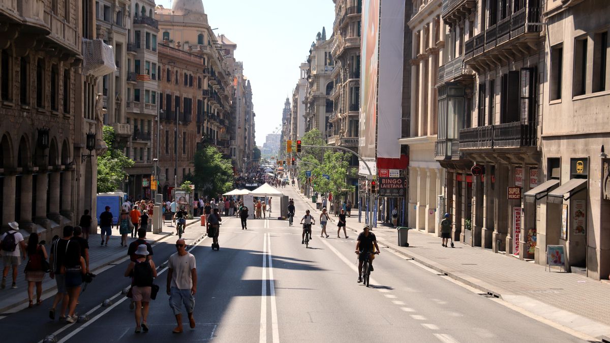 La nueva Via Laietana vista desde Urquinaona