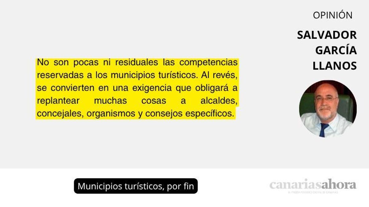 Municipios turísticos, por fin