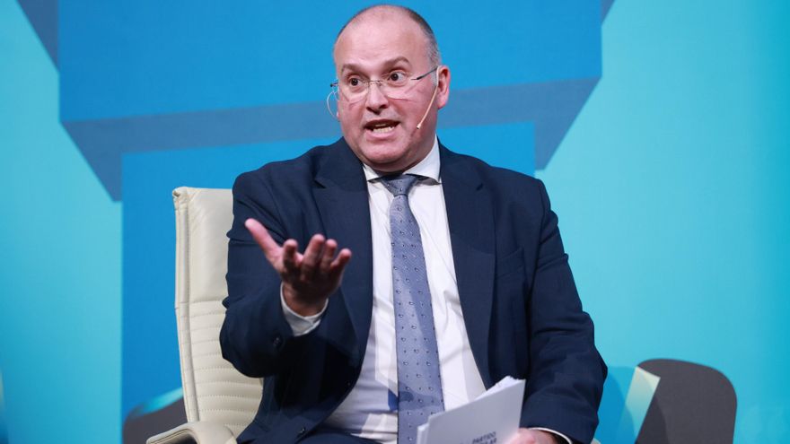 Archivo - Patxi López y Miguel Tellado debaten en Sevilla 'PP y PSOE: ¿condenados a no entenderse?'