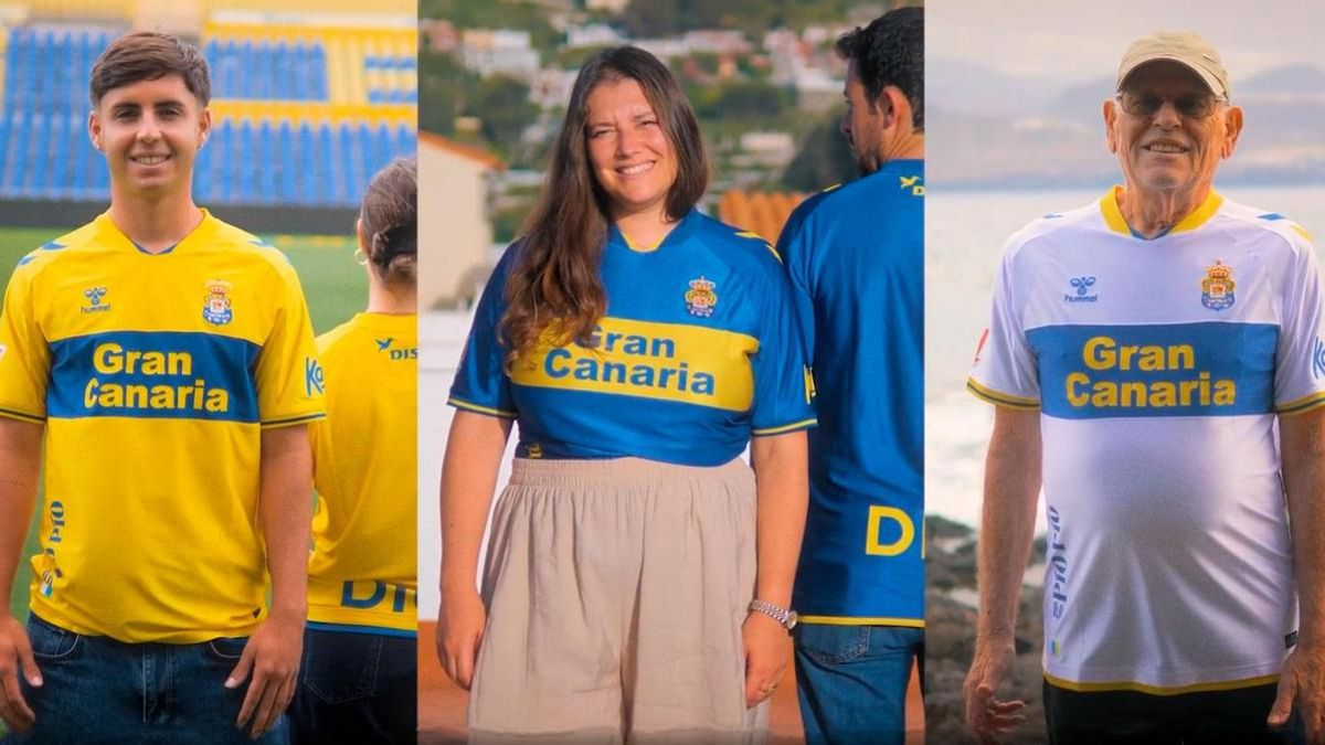 Las nuevas camisetas de la UD Las Palmas llevarán una franja horizontal en el pecho