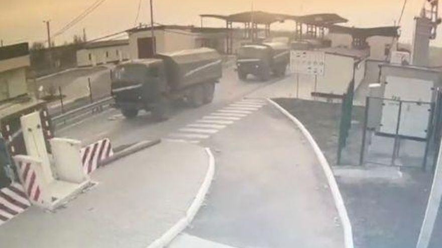 Los videos que muestran el comienzo de la invasión de las tropas rusas