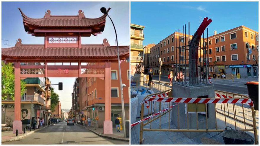 El Gobierno de Almeida apuesta por turistificar Usera con el sello "Chinatown de Madrid" y empieza a levantar sus arcos