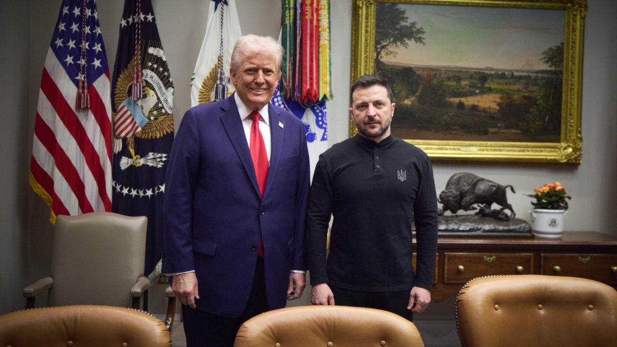 Fotografía de archivo de Donald Trump y Volodímir Zelenski en la Casa Blanca de Estados Unidos, Washington DC