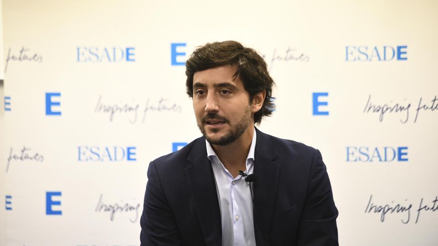 El economista y exdiputado de Ciudadanos Toni Roldán comenta en una rueda de prensa su incorporación a Esade y las principales líneas estratégicas y áreas de actuación del nuevo think tank que dirigirá, en Madrid (España), a 4 de octubre de 2019.