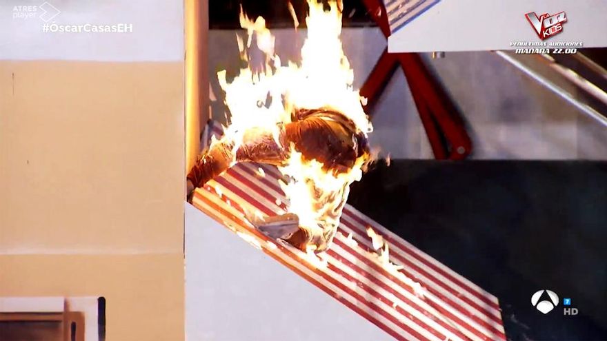 Susto en 'El Hormiguero' con intervención de los bomberos por un problema en la prueba de acción