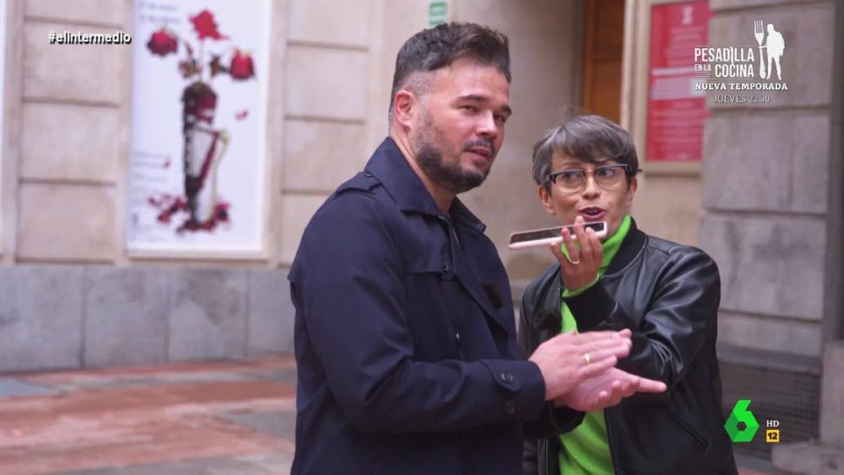 Gabriel Rufián desvela en 'El Intermedio' cuál es para él el verdadero himno de España