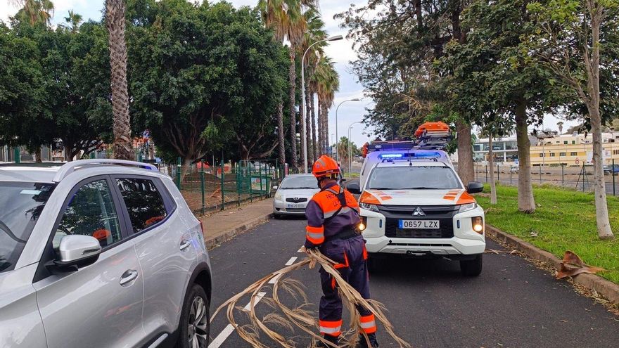 The storm 'Dorothea' hits the Canary Islands with winds of 126 km/h that leave a trail of incidents