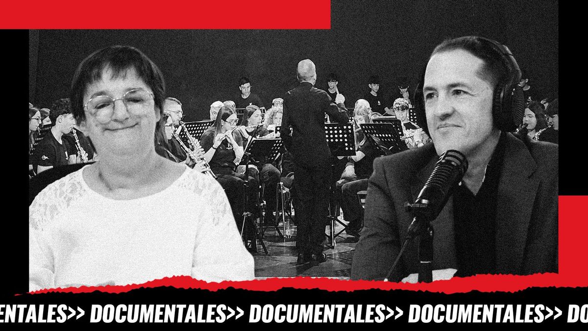 Montaje: imágenes de Daniel de Vicente y Vicky Bendito, de fondo el director de orquesta Álvaro Gómez