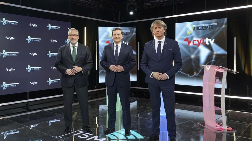 Pollán se atasca en su discurso, Mañueco se instala en su programa y Martínez salda cuentas