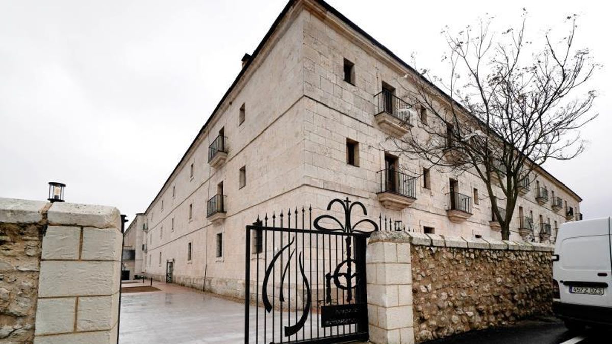 La crecida del río Duero inunda el Monasterio de La Vid en Burgos