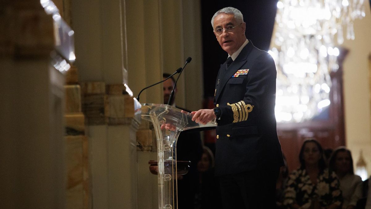 El almirante Jefe de Estado Mayor de la Armada (AJEMA), Antonio Piñeiro, en una imagen de archivo.