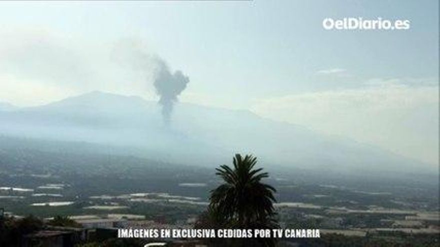 VÍDEO | El volcán de La Palma vuelve a emitir lava y cenizas
