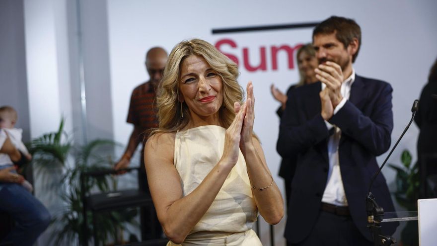 Yolanda Díaz celebra el acuerdo de Sumar con toda la izquierda: “Vamos a ganar las elecciones generales”