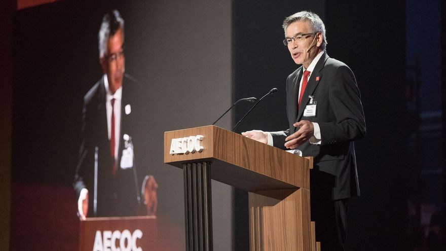 El presidente de Eroski,m Aguntín Markaide, en el Congreso de AECOC