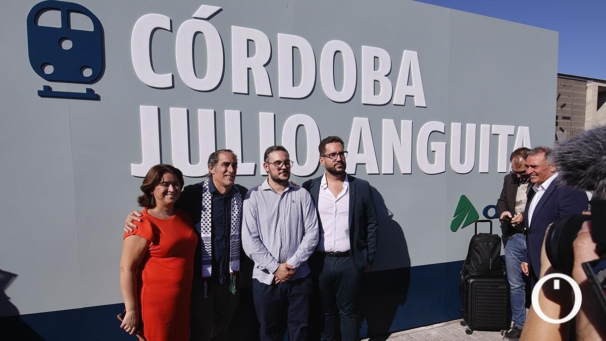 Presentación del cambio de la nueva denominación oficial de la Estación de Córdoba - Julio Anguita