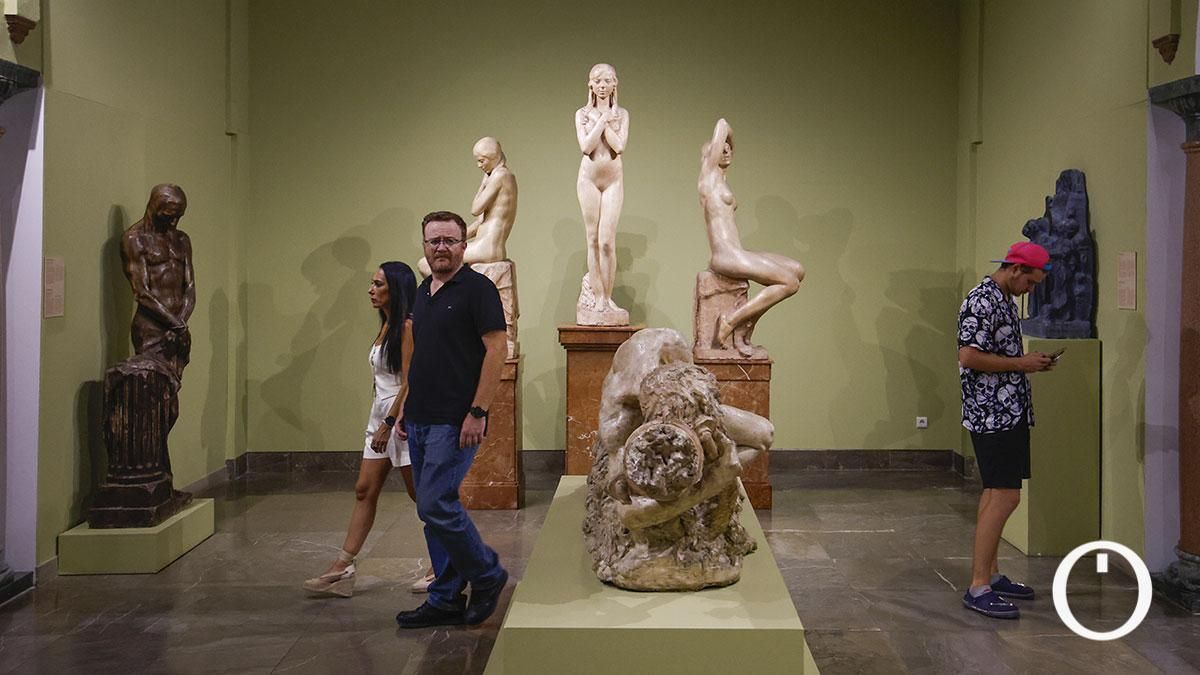 Turistas visitando el Museo de Bellas Artes en el Día del Patrimonio