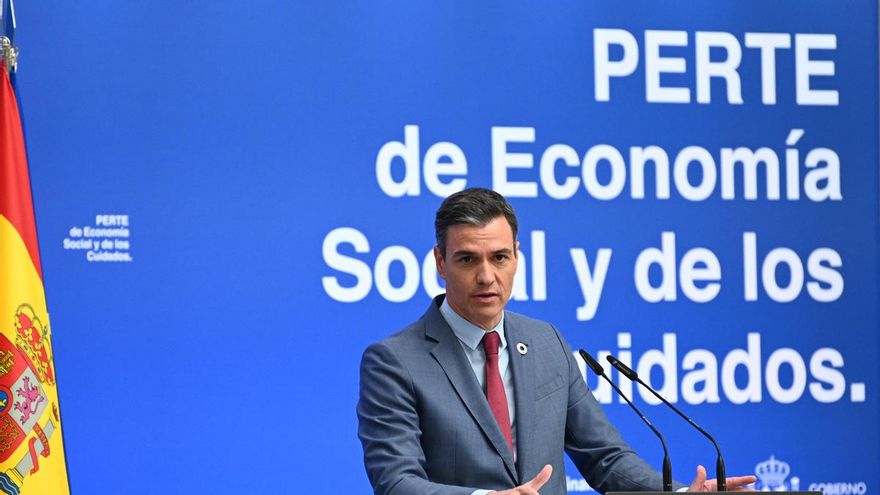 Sánchez anuncia la inversión de 800 millones de euros en el PERTE de Economía Social y de Cuidados