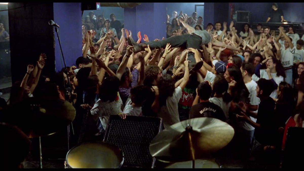 Una escena de la película, con la música y los conciertos como protagonistas