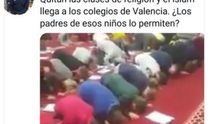 Un subinspector de Policía Nacional difunde un bulo islamófobo sobre la educación en Valencia