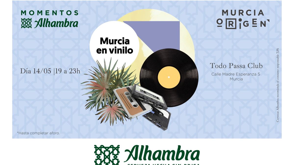 Cervezas Alhambra presenta ‘Murcia en Vinilo’, un formato que sitúa el sonido analógico en el centro de la escucha