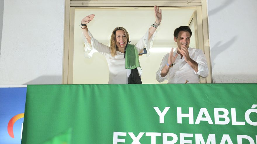 La candidata del PP a la Presidencia de la Junta de Extremadura, María Guardiola.