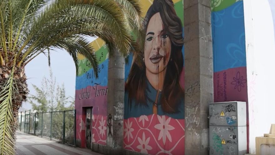 El mural de la actriz Isabel Torres en Las Palmas de Gran Canaria vuelve a sufrir un ataque vandálico