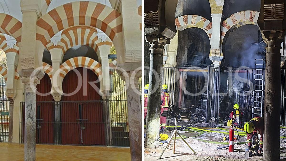 Capilla status before and after the fire