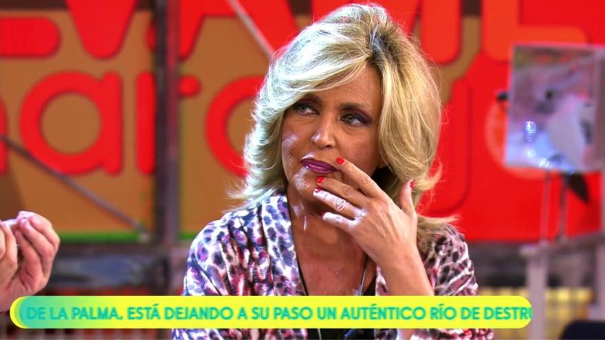 'Sálvame' manda como "enviada especial" a La Palma a Lydia Lozano: "Mi madre vivió el volcán del 49"