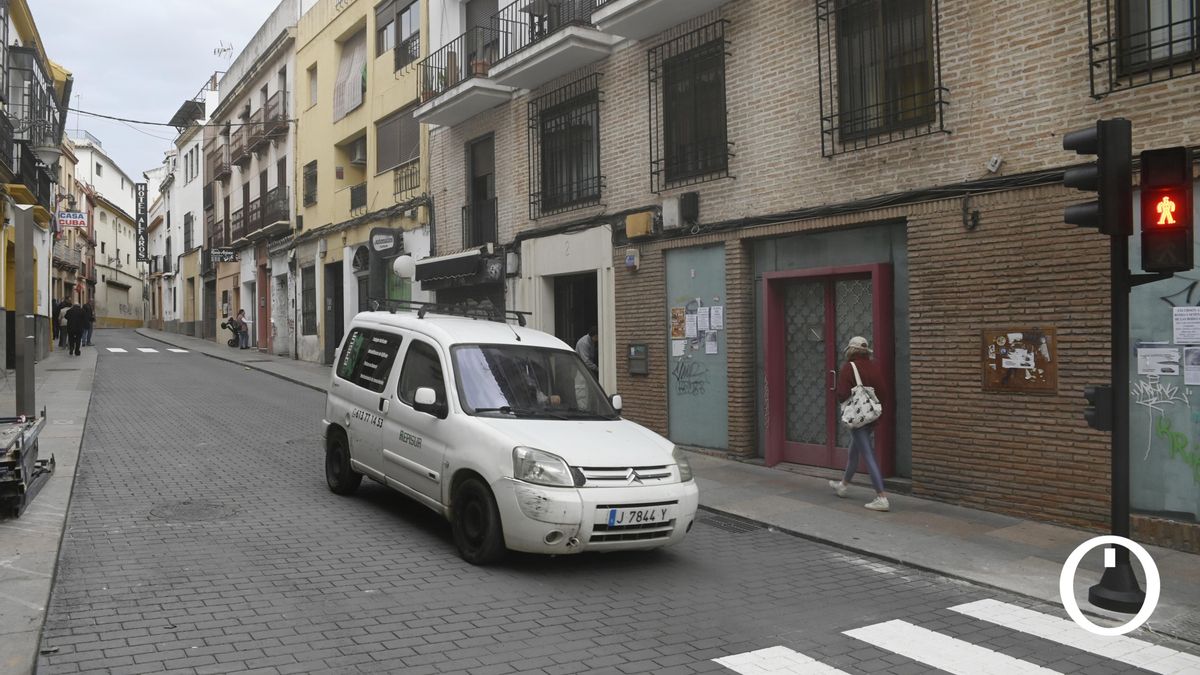 Adoquinado impreso en la calle Alfaros