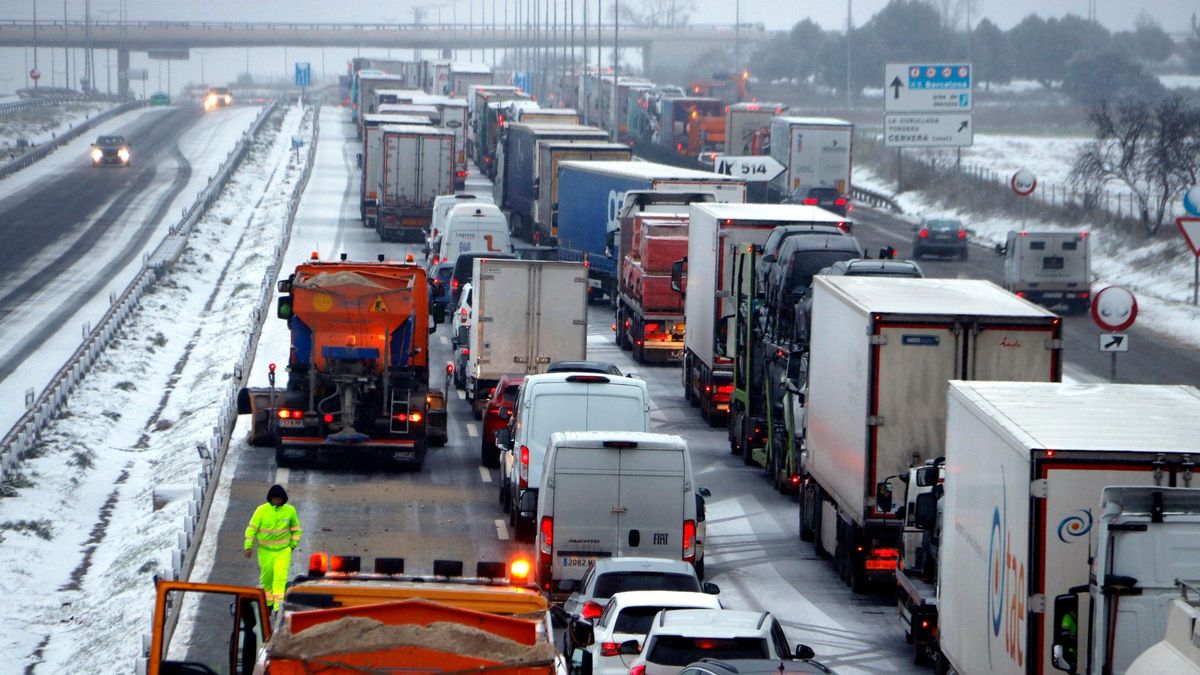 La Borrasca Francis genera problemas en las carreteras de todo el país