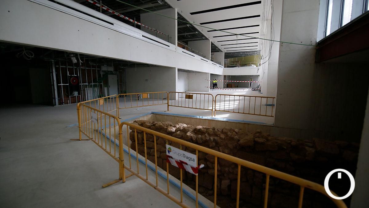 La vicepresidenta del Gobierno Carmen Calvo visita las obras de la Biblioteca del Estado