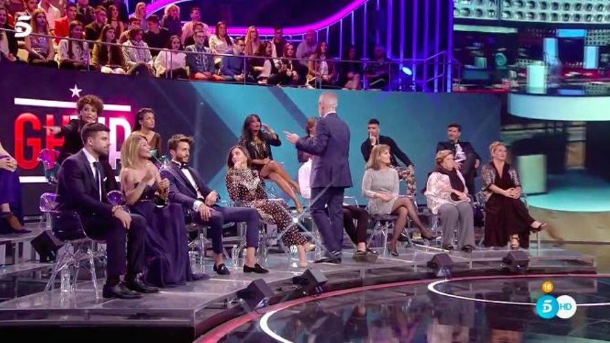 Aída Nízar, en plató de GH VIP