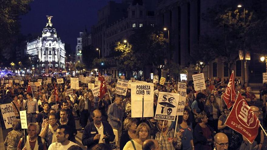 Marcha contra la pobreza y los recortes sociales en Madrid