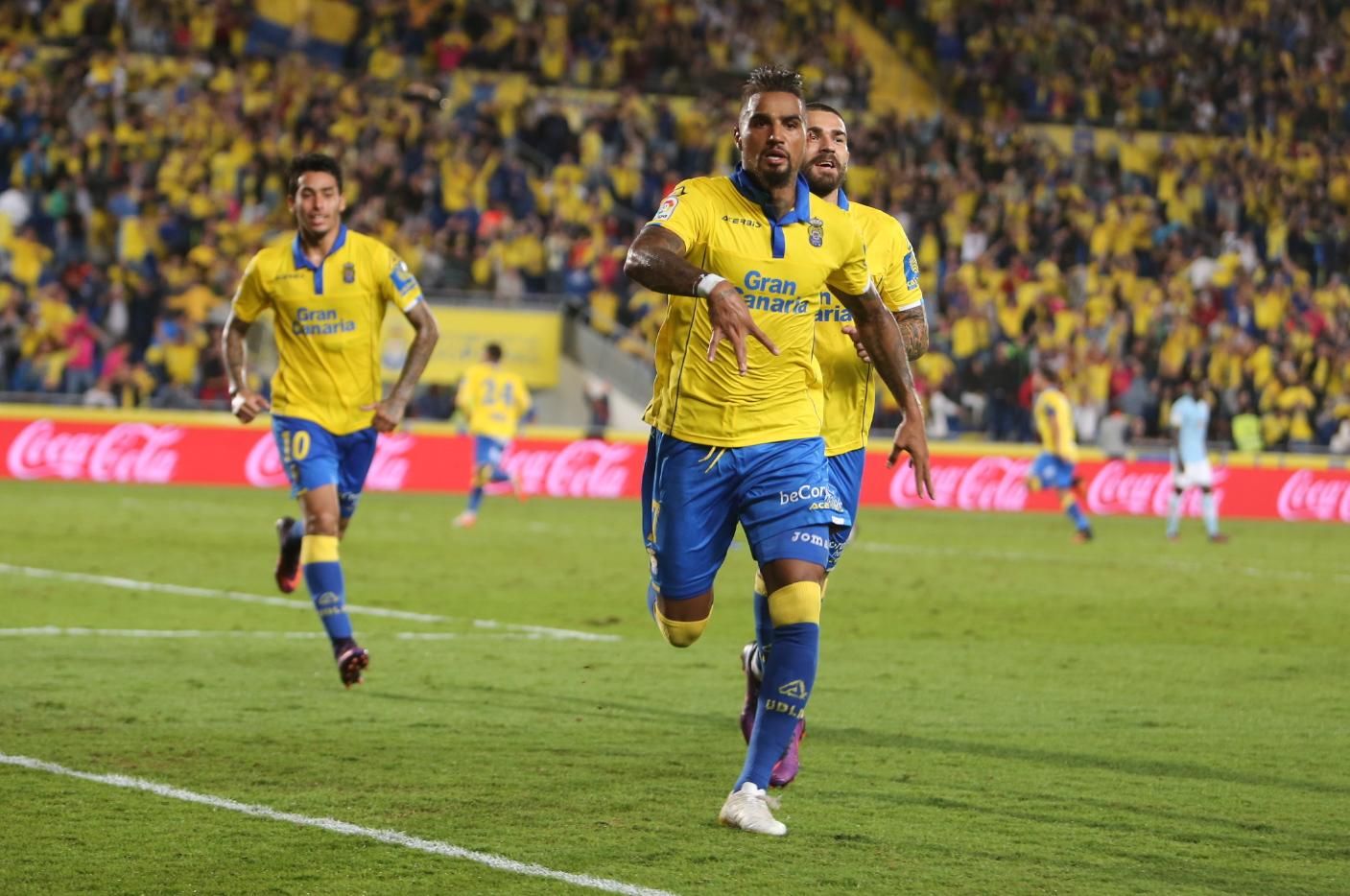 Imágenes del partido disputado en el Estadio de Gran Canaria entre la UD Las Palmas y el Celta de Vigo. Alejandro Ramos.