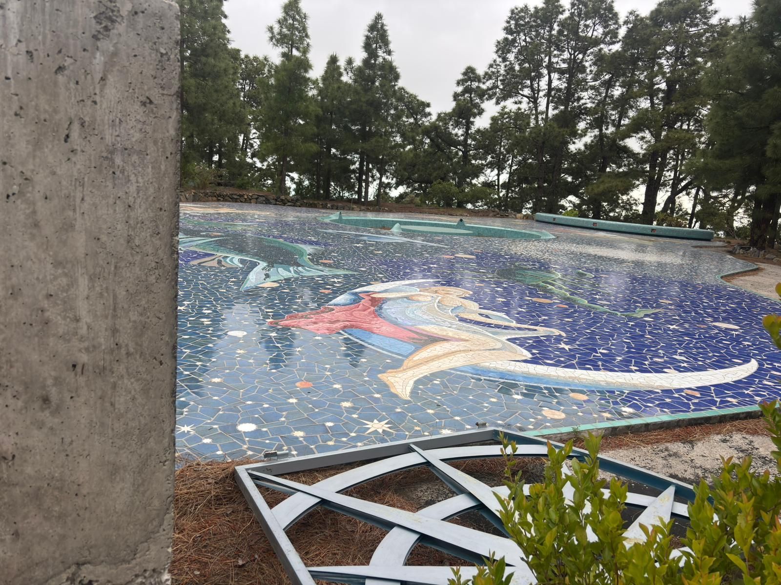 Estado  del Mirador del Universo, en Tijarafe (imagen cedida por el PSOE).