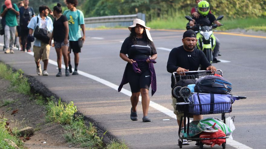 La caravana migrante se desintegra en el sur de México tras más de 10 días de recorrido