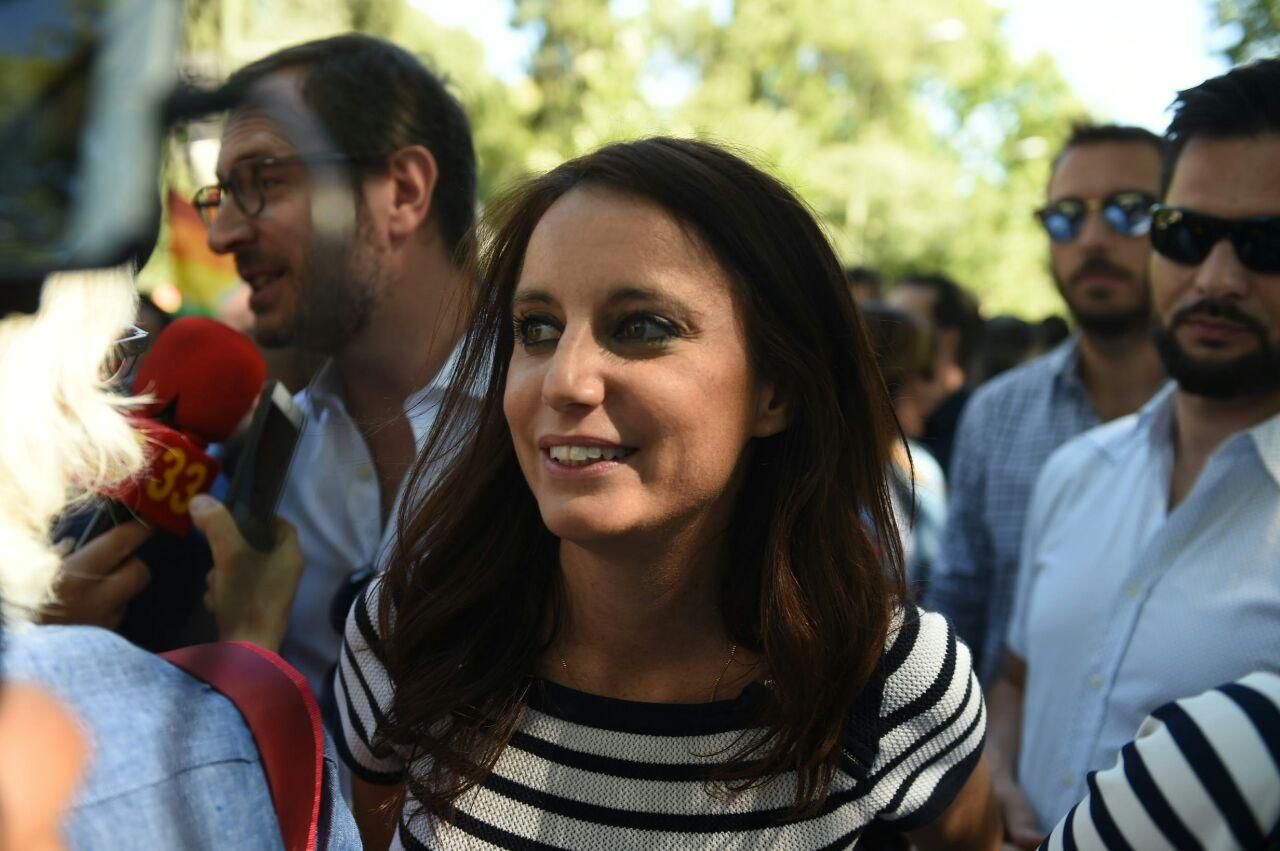 Andrea Levy en el desfile del Orgullo en Madrid