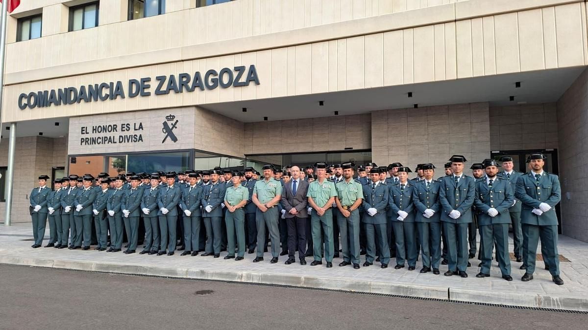 La Guardia Civil incorporará a 466 nuevos agentes este año en Aragón y acabará así de revertir los recortes de Rajoy