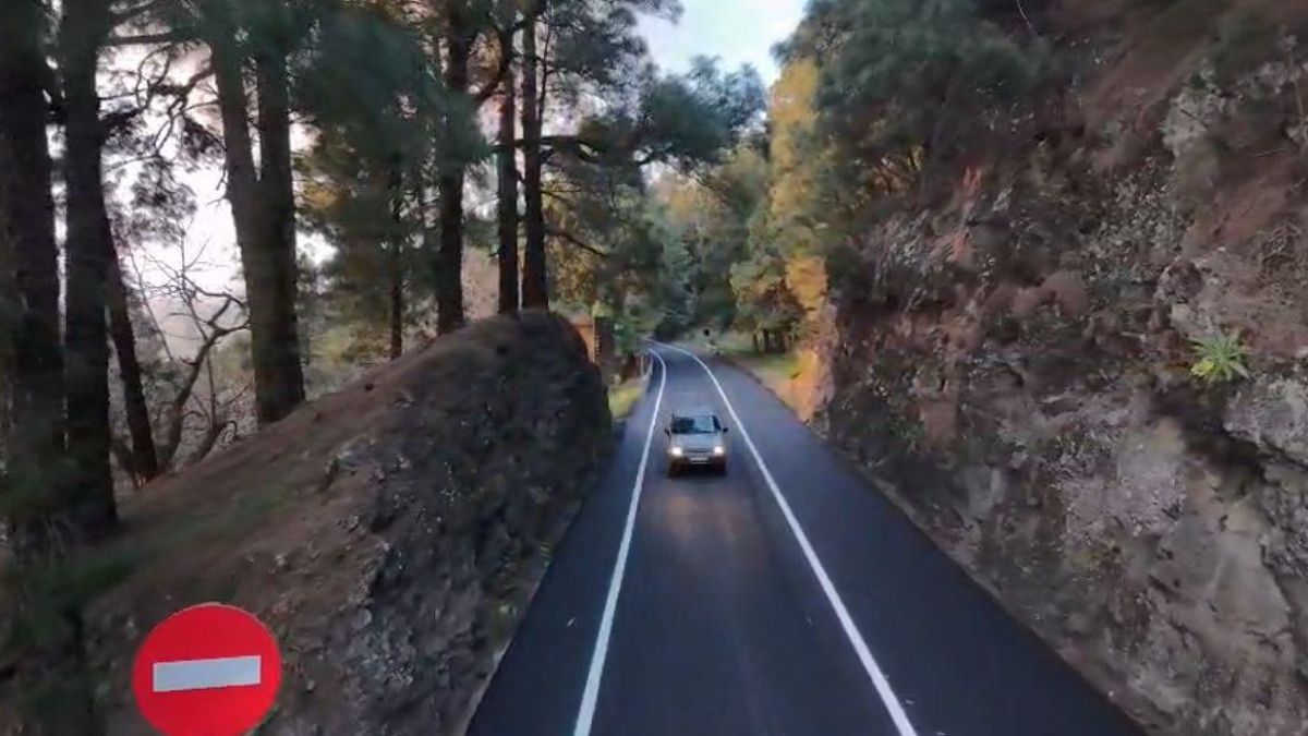 La primera fase del asfaltado de la curva de Los Castañeros concluye sin incidencias en la novedosa  medina planteada en el Túnel  Nuevo de La Cumbre