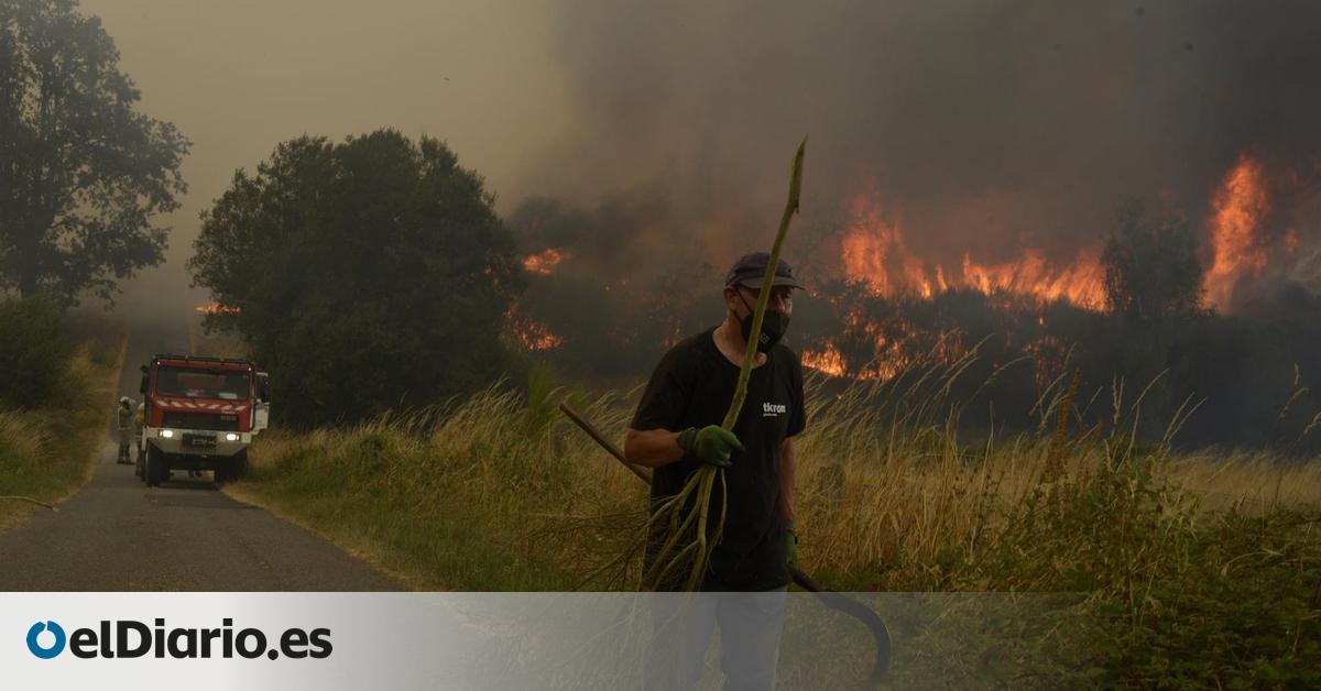 Los incendios calcinan 70.000 hectáreas en Galicia mientras la Xunta afirma que la situación está  un poquito mejor 